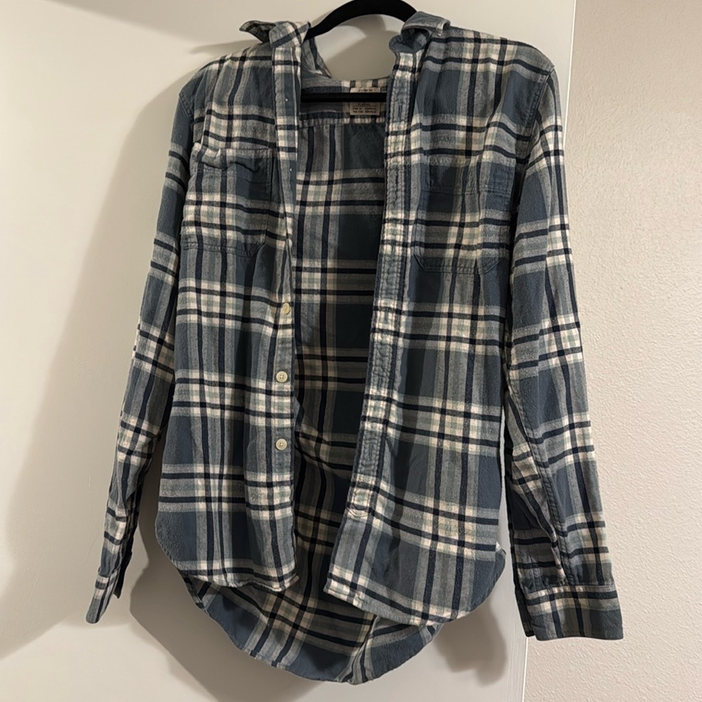 Blue J Crew flannel